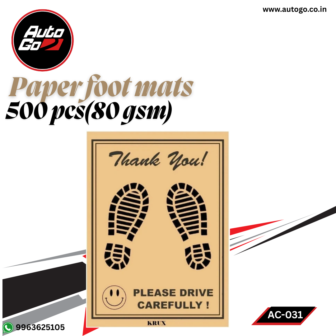 Car Paper Foot Mat 500 pcs Pack